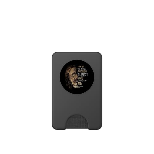 Christian I Can Do All Things Through Christ PopSockets PopWallet for MagSafe - style: Magnetic PopWallet