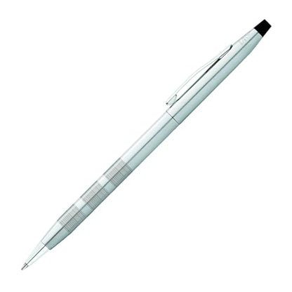 Cross Classic Century Diamond Cut Satin Ballpoint Pen, Black Ink - color: Brushed Chrome
