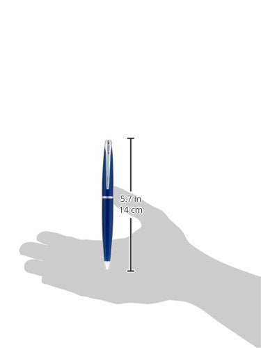 Cross ATX Translucent Blue Lacquer Ballpoint Pen, Medium Point, Black Ink - color: Translucent Blue