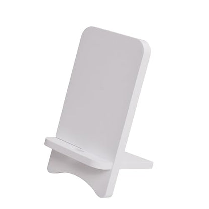 Cell Phone Stands, Desktop Stand, Luxury Nature Wood Simple Phone Stand, Compatible with iPhone & All Cell Phones, Ultra-Stable, Portable & Non-Slip Design, 2 Pieces, White - color: White