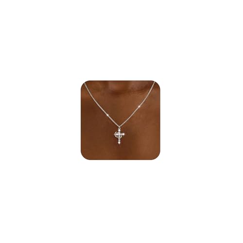 Carffordo 925 Sterling Silver Chain Necklace, Lip Link Necklace for Women - color: Silver, size: 19 Inch