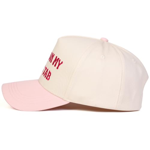 Trendy Embroidered Baseball Cap for Men & Women, Adjustable Snapback Hat for Casual Wear - color: Dad's Tab|pinkbeige