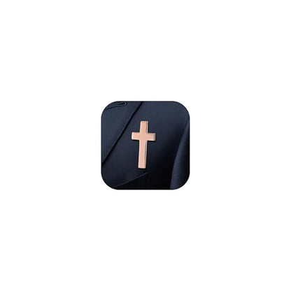 Cross Lapel Pin for Men Jesus Pin Faith Jewelry Religious Christian Latin Ornate Brooch - color: A4:cross pin