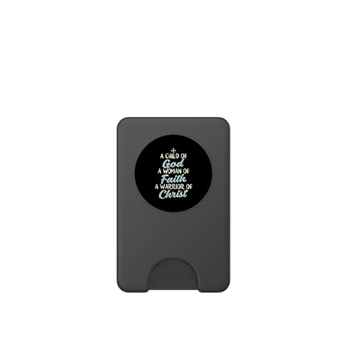 Child God Woman Faith Warrior Christ Jesus Christian Gift PopSockets PopWallet for MagSafe - style: Magnetic PopWallet