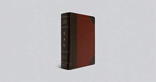 ESV Study Bible, Large Print (TruTone, Brown/Cordovan, Portfolio Design)