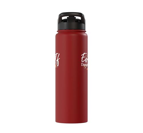 Christian Bible Verse Faith God Daniel 3:18 Even If Daniel Stainless Steel Insulated Water Bottle - color: Red