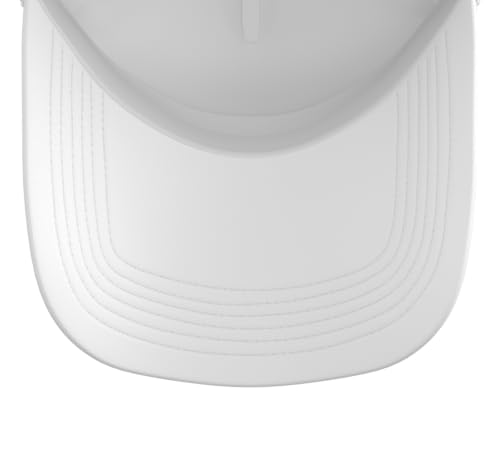 Half Hood Half Holy Tshirt Christian Jesus Ghetto God Funny Trucker Hat with Adjustable Mesh Back - color: White