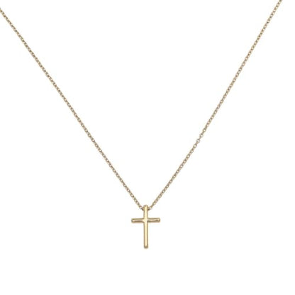 Dainty Gold Cross Necklace for Women, 14K Gold Plated Small Jesus Cross Pendant Necklace, Christian Necklace for Women, Simple Gold Necklace, Everyday Jewelry, Gold Pendant Necklace, Birthday Gift