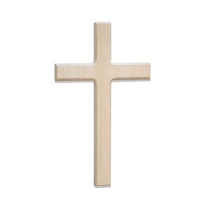 M UPTAOSUI 13in Pine Wood Cross Wall Decor, Religious Farmhouse Rustic