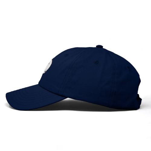 DALIX Ghost Embroidered Mens Womens Cotton Dad Hat Baseball Cap Adjustable - color: Navy Blue