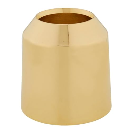 Trinity Church Supply Brass Tone Metal Candle Hi Polish Drip Cup Candlestick Liners Inserts Holders Protector Catchers for Lamp, 2 Inch Dia.