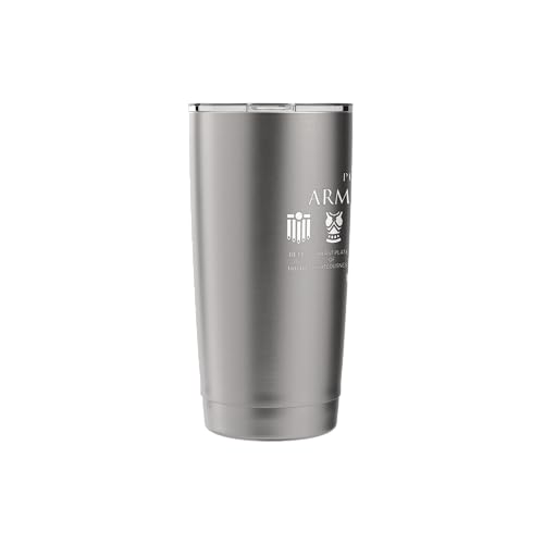 Put On The Full Armor Of God -Christian Faith Soldior of God Stainless Steel Insulated Tumbler - color: Brushed Steel