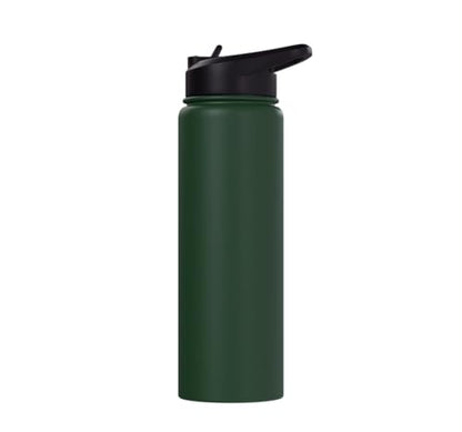 Go Make Disciples Matthew 28: 19 20 Bible Verse Scripture Stainless Steel Insulated Water Bottle - color: Dark Green