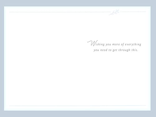 Hallmark Sympathy Card, Love Sees Us Through, Single With Envelope - color: Love Sees Us Through