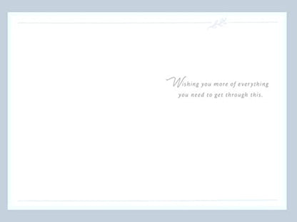 Hallmark Sympathy Card, Love Sees Us Through, Single With Envelope - color: Love Sees Us Through