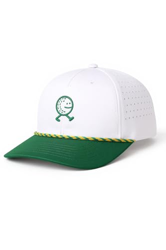Trucker Hats for Men – Snapback Embroidered Design, Adjustable Fit – Funny Golf Hats, Fishing & Casual Wear - color: Golf Guy