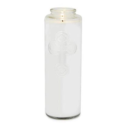 Root Candles Prayer Candles Clear Glass Devotional 7-Day Prayer Candle, 12-Count, Meditation - color: Meditation, size: 12-Count