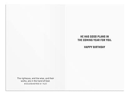 DaySpring - Birthday - It's All About Joy & Blessings - King James Version - 4 Design Assortment with Scripture - 12 Birthday Boxed Cards & Envelopes (J7444)