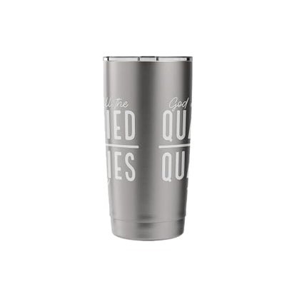 God Doesn't Call the Qualified-He Qualifies the Called Stainless Steel Insulated Tumbler - color: Brushed Steel