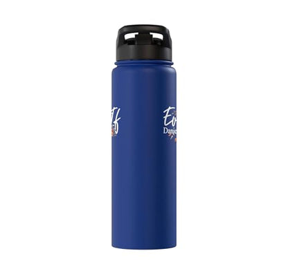 Christian Bible Verse Faith God Daniel 3:18 Even If Daniel Stainless Steel Insulated Water Bottle - color: Royal Blue