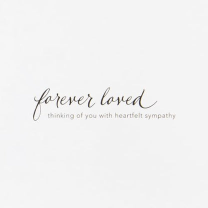 Hallmark Signature Sympathy Card (Forever Remembered) - color: White