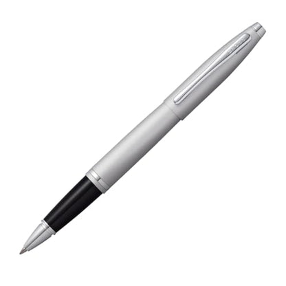 Cross Calais Rollerball Pen, Satin Chrome, Medium Point, Black Ink - color: Satin Chrome