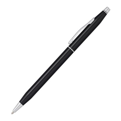 Cross Classic Century Black Lacquer Ballpoint Pen, Medium Point, Black Ink - color: Black & Chrome