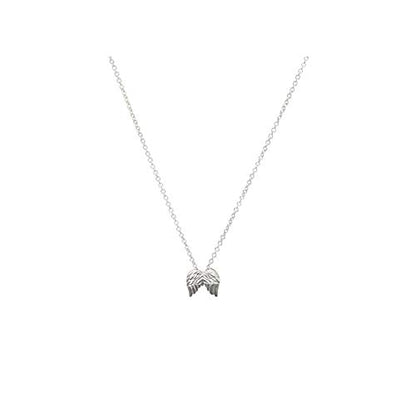 Baydurcan Silvery Necklace for Women Pendant Chain Friendship Necklace Gift - style: angle wings s