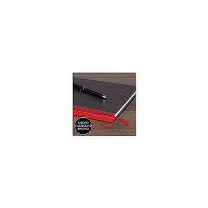 Black n' Red Notebook, Business Journal, 9-3/4" x 6-3/4", 96 Sheets, Ruled, Optik Paper, Hardcover, Casebound, Black (400110531) - size: 1 Count, style: Medium