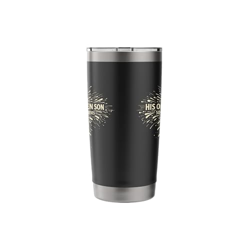 For God So Loved The World Word Cloud Bible Verse Cross Stainless Steel Insulated Tumbler