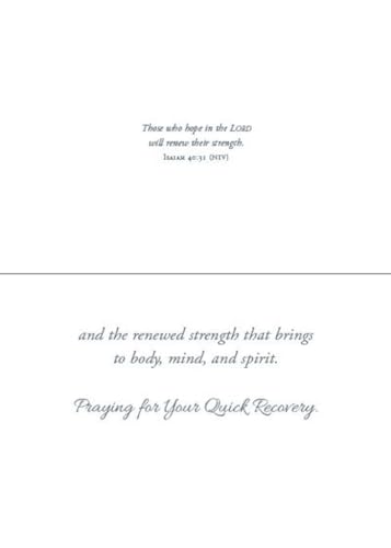 Warner Press G3494 Wishing You Well Boxed Assorted Get Well Cards with KJV Scripture - Box of 12