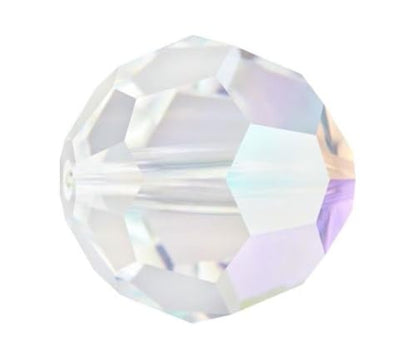 100pcs Adabele Austrian 4mm (0.16 Inch) Small Faceted Round Crystal Beads Clear AB Compatible with Swarovski Crystals Preciosa - color: Crystal Ab, size: 4mm Small (100pcs)