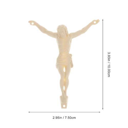 Cabilock DIY Jesus Figurine for Crucifix Wall Cross and Christian Crafts