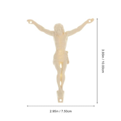 Cabilock DIY Jesus Figurine for Crucifix Wall Cross and Christian Crafts