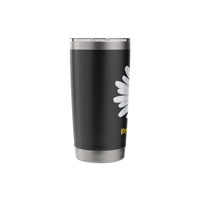 Create in me a clean heart o god psalm 51:10 faith flower Stainless Steel Insulated Tumbler - color: Black