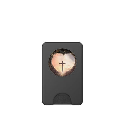 Jesus Christ Cross Sunrise Heaven Heart PopSockets PopWallet for MagSafe - style: Magnetic PopWallet