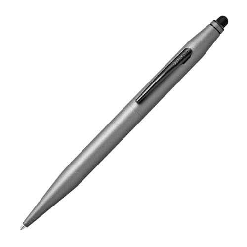 Cross Tech2 Titanium Gray Ballpoint Pen, Medium Point, Black Ink - color: Titanium Gray