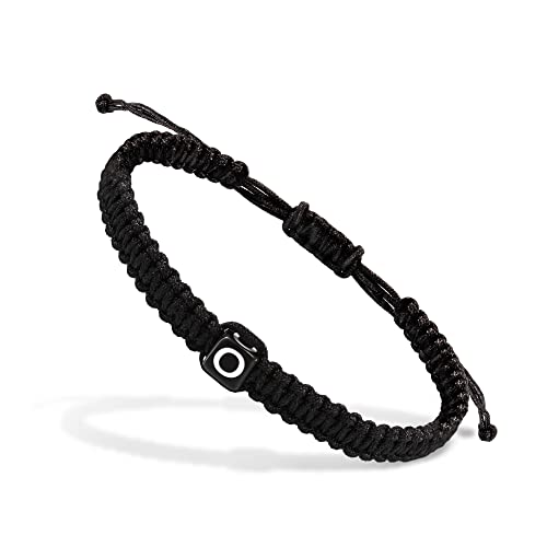 Initial Bracelets for Women Teen Girls Handmade Rope Braided Bracelet for Men Jewelry Birthday Graduation Mother's Day Gifts for Mom Wife Girlfriend Her Friends - style: O