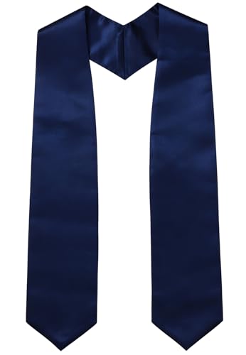 Newrara Graduation Stole - color: Navy Blue