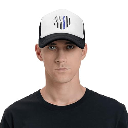 MOLAIGIN Trucker Hat, Adjustable Snapback Hat, Baseball Cap for Men Women, Breathable Mesh for Casual Wear - color: Black13