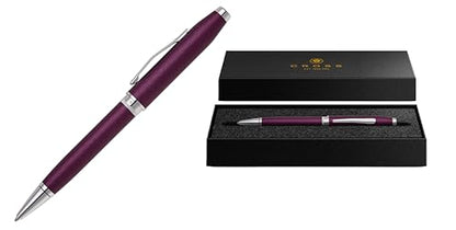 Cross Foundry Metallic Purple with Chrome Appointments Ballpoint Pen - color: Purple