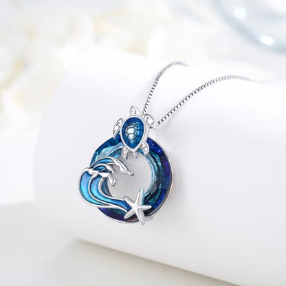 American Flag/Eagle/Star Necklace for Women 925 Sterling Silver Silver/Gold/Black American Flag Pendant 4th of July Jewelry for Wife Sister Girlfriend - color: White-9