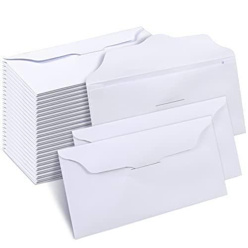 Eaasty 1000 Pcs Blank Church Offering Envelopes White Tithe Donation 6.3 x 3.1 Inch Cash Tithe Envelopes for Church Wedding Check Cash Holder Gifts