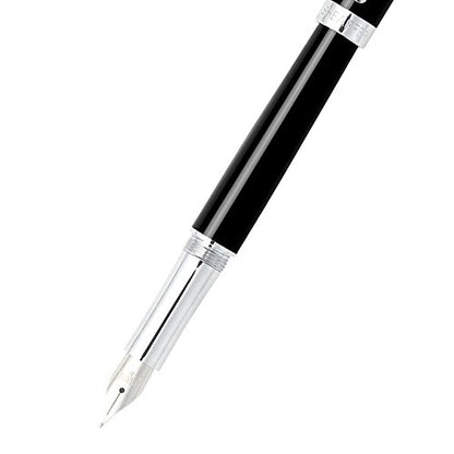 Sheaffer Intensity Onyx Fountain Pen with Chrome-Plated Trim and Medium Nib - color: Onyx, style: Fountain Pen, Medium Nib