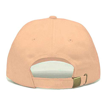 Faith is Greater Than Fear Baseball Hat, Embroidered Dad Cap, Unstructured Adjustable Strap Back (Multiple Colors) - color: Peach