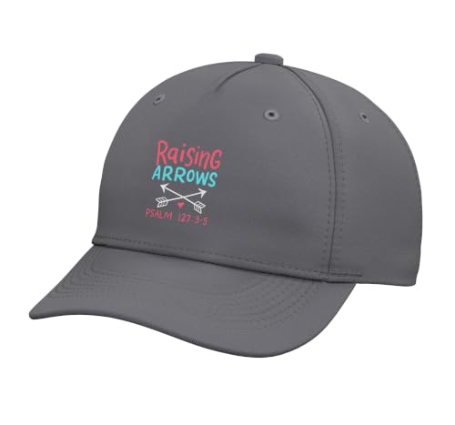 Raising Arrows - Christ Christian Psalm Bible Verses Adjustable Baseball Hat - color: Slate Grey