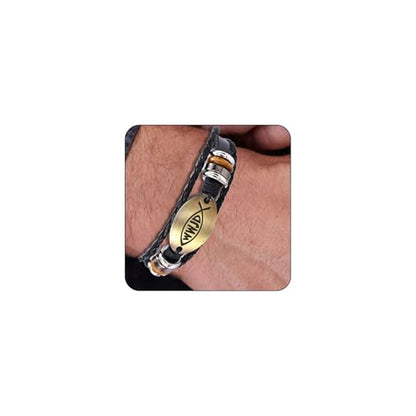 WWJD Bracelet for Men Women What Would Jesus do Bracelets - color: Style 1