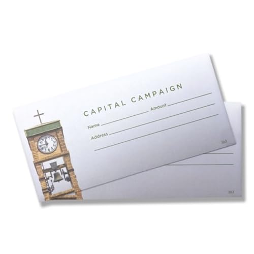 Capital Campaign Offering Envelopes for Church | 3" x 6 5/16"