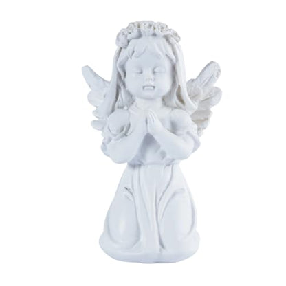 Guardian Angel Figurine Praying Hands Statue Cherub Statue, Girl - color: Angel-girls