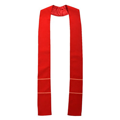 BLESSUME Church Pastor Mass Stole - color: Red